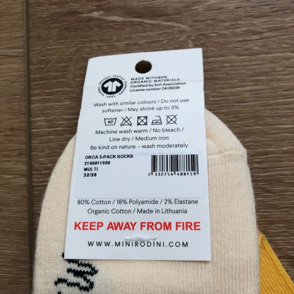 Mini Rodini Multi-Color Orca Socks Set 32/35 new - Picture 4 of 6